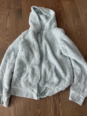 The Children's Place Kids Blue Sweatshirt Full Zip Hooded Long Sleeve L (10/12) - Image 1