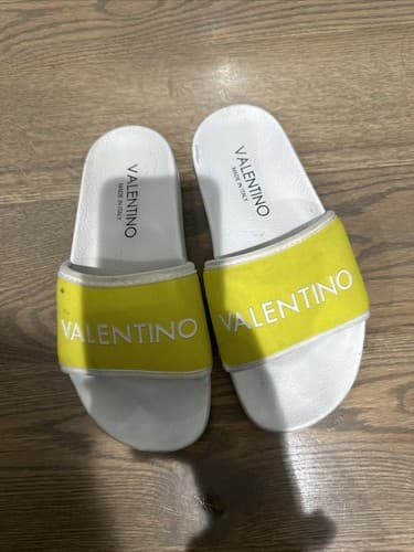 Valentino Yellow Pool Slide Sandals Women’s Size 36 (3) - Image 1
