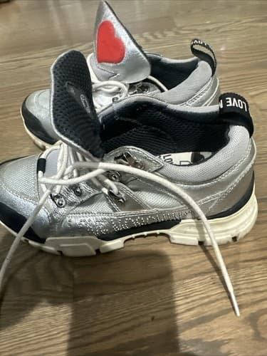 LOVE MOSCHINO Sneakers EU 36 UK 3 US 6 Metallic Studded Logo Thick Sole - Thumbnail 2