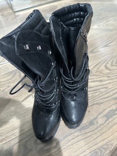 Simmi London platform High heel Boots In Black Size 4 - Image 1