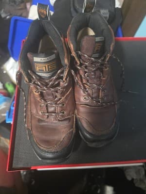 Ariat Terrain Cordovan ATS boots Women 7B Brown Leather Hiking trail 10004138 - Image 1