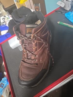 Ariat Terrain Cordovan ATS boots Women 7B Brown Leather Hiking trail 10004138 - Thumbnail 5