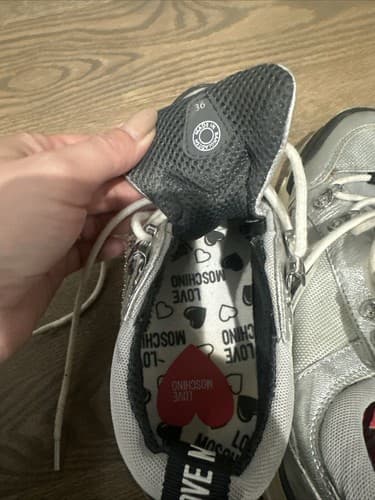 LOVE MOSCHINO Sneakers EU 36 UK 3 US 6 Metallic Studded Logo Thick Sole - Thumbnail 4