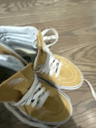 Vans Skateboard Shoes Vans Hi Top Mustard Yellow Suede Mens size 4 Womens 5.5 - Thumbnail 5