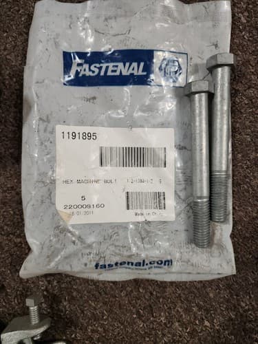 1/2-13 x 4-1/2" Hex Bolt Zinc Plated Grade 5 Cap Screw Coarse Partial Thread - Image 1