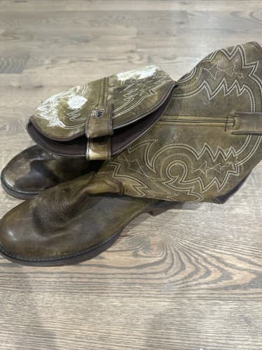 Rebel By Durango DB4243 Western 12” Brown Slip Resistance Boots Men’s Size 9.5 - Image 1