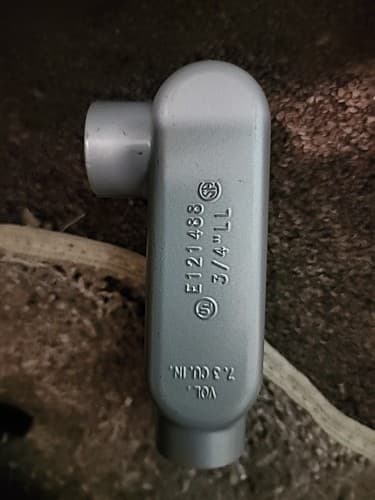 E121488 3/4" 0.75" LB Conduit Body w Gasket & Cover, - Thumbnail 2