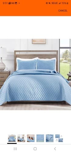 Exclusivo Mezcla Ultrasonic 3 Piece Full/ Queen Size Quilt Set with Pillow - Image 1