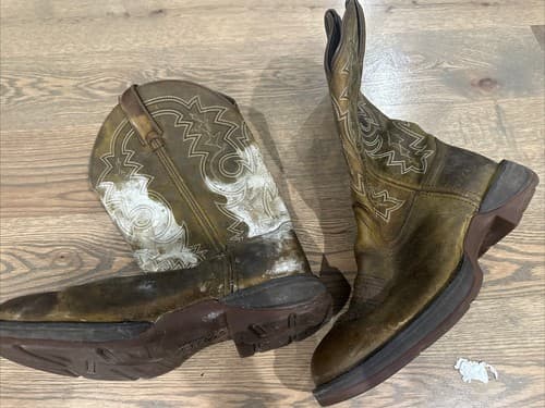 Rebel By Durango DB4243 Western 12” Brown Slip Resistance Boots Men’s Size 9.5 - Thumbnail 2