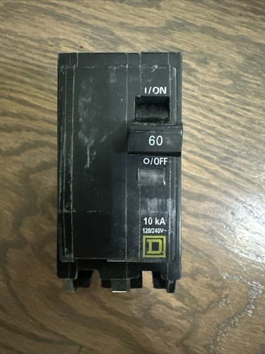 Square D QO250CP Miniature Circuit Breaker - 60, 2 Pole, 120/240 VAC - Image 1