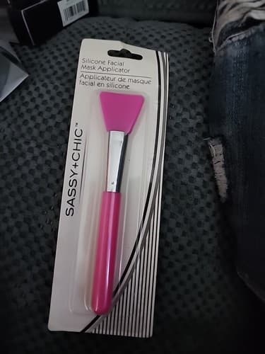 SASSY + CHIC dual ended Facial Mask Applicator Aqua New Sealed - Image 1