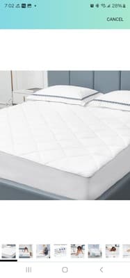 Sunflower King Mattress Pad Cover, - Image 1