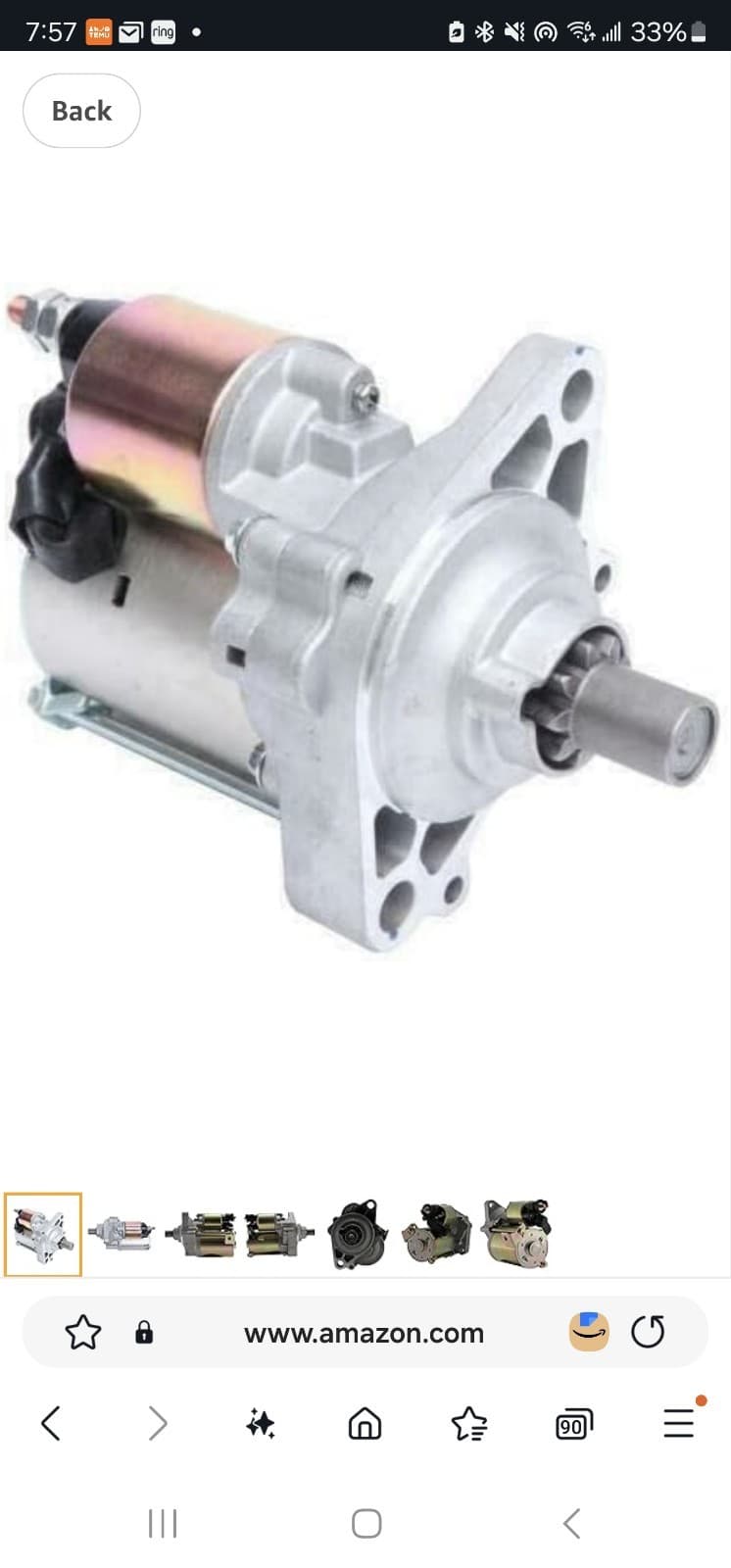 Starter For Honda Accord 2.3L 1998-2002 31200-PAA-A02 SM442-03 113398 17729 - Image 1