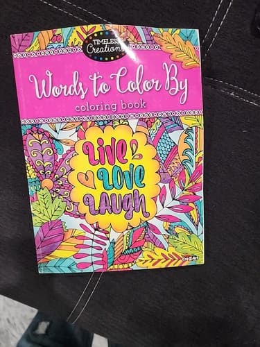 LIVE LOVE LAUGH Timeless Creations Words to Color By Adult Coloring Book NEW - Image 1