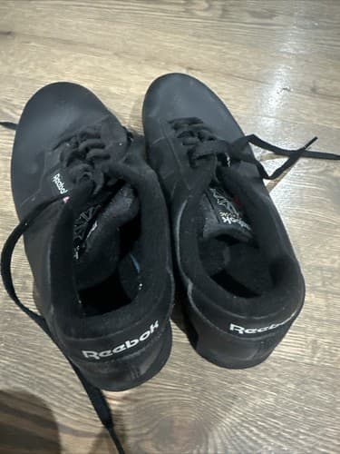 Reebok Classic Leather Black Black Mens Shoes Sneakers Sizes 9.5 - Thumbnail 3