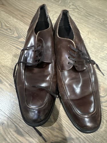 Kenneth Cole New York Mens Dress Shoes Brown Leather Size 8.5 - Image 1