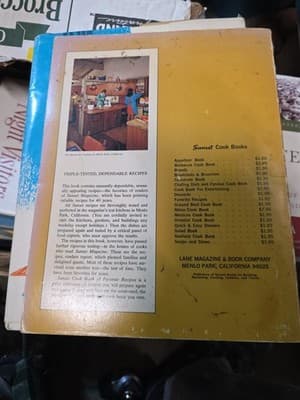 Sunset Cook Book of Favorite Recipes 800 Recipes, Paperback CK - Thumbnail 2