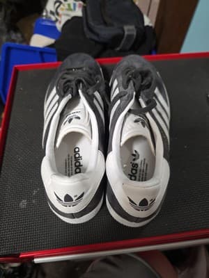 Adidas Originals Gazelle Grey Gray White Gold BB5480 Men's 9 - Thumbnail 3