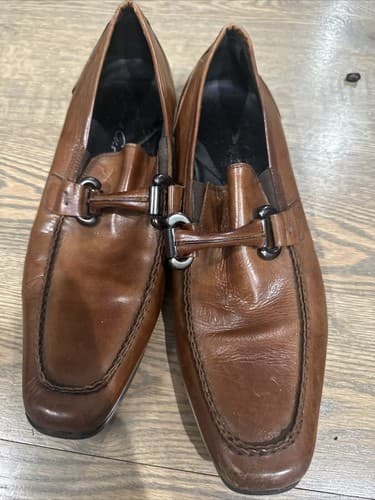 Kenneth Cole New York Mens Dress Shoes Brown Leather Size 8.5 - Image 1