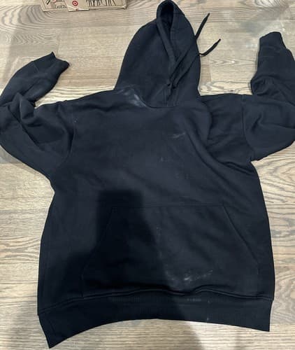 ZARA Solid Black Hoodie Sweatshirt Size M Medium Women’s - Image 1