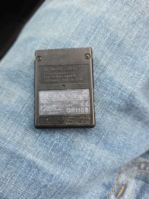 Sony OEM Genuine Playstation PS1, PS2 Black Memory Card SCPH-10020 - Thumbnail 2