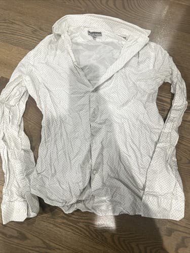 Express Shirt Mens Size Medium White Fitted Long Sleeve 15-15 1/2 - Image 1