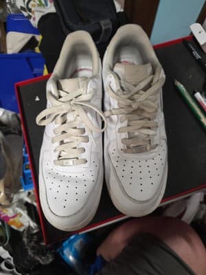 Nike Air Force 1 White Size 12 - Thumbnail 2