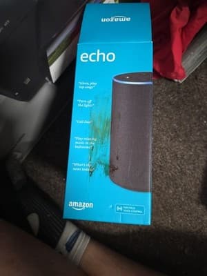 Amazon Echo Alexa Smart Speaker 2nd Generation US Version Charcoal Open Box - Thumbnail 5