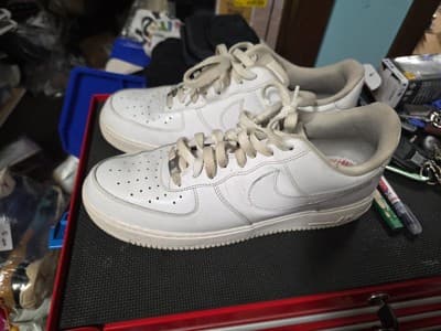 Nike Air Force 1 White Size 12 - Image 1