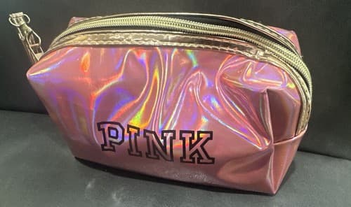 PINK Makeup Bag/Wristlet Light Pink - Image 1