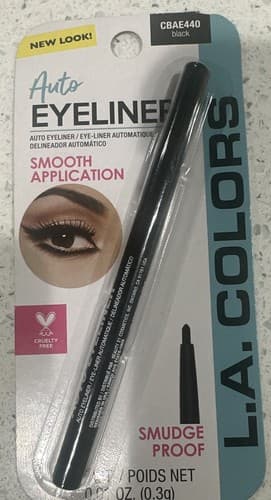L.A. Colors AUTO EYELINER Black Smooth Application 0.01 oz - Image 1