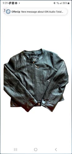 YOKI Women Black Faux Leather Motorcycle Jacket Coat Sz 2XL - Image 1