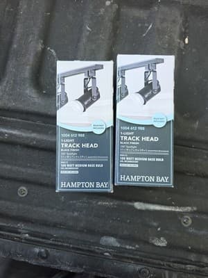 Hampton Bay Black Linear Track Lighting (2pk) - Image 1