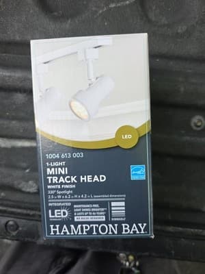 Integrated LED Linear Track Lighting Mini Step Head 1-Light Adjustable White - Image 1