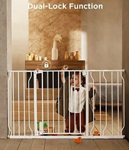 Ciays 29.5” to 57.1” Baby Gate for Stairs Doorways and House, 30” Height - Thumbnail 3
