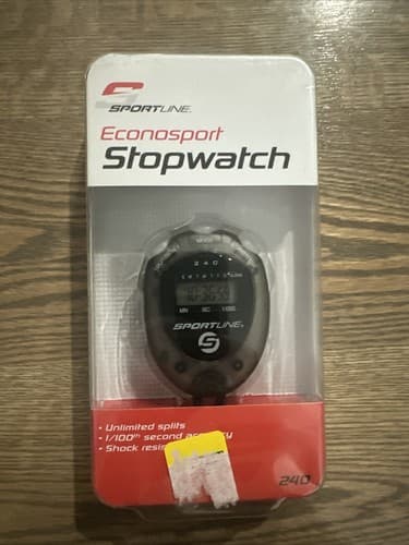 BRAND NEW SPORTLINE ECONOSPORT STOPWATCH MODEL 240 1/100TH OF A SECOND ACCURACY - Image 1