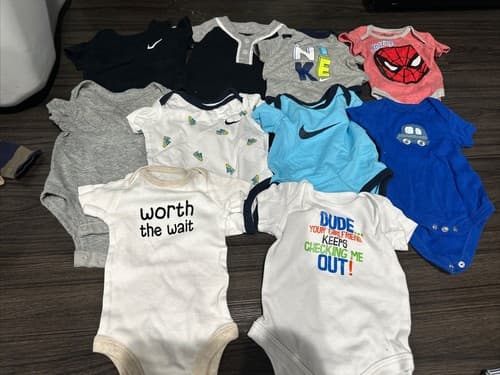 Baby Boy short sleeve one piece Clothes Lot Of 10 Size 0-3months - Image 1
