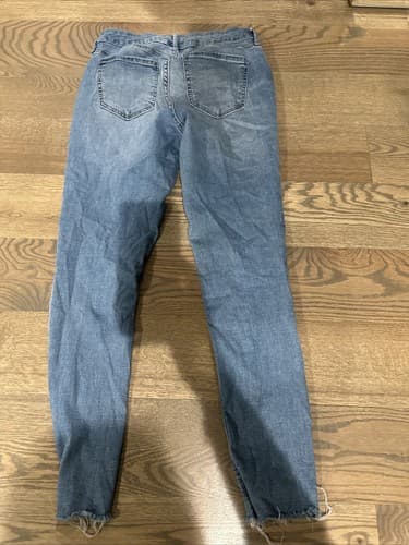 Old Navy Rockstar Women's Size 2 Blue Super Skinny High Rise Stretch Denim Jeans - Thumbnail 2
