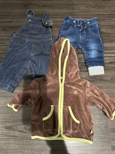 Lot Of Baby Boy Clothes Pants And A Hoodie Newborn - Image 1