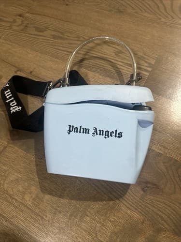 Palm Angels Light Blue Padlock Bag - Image 1