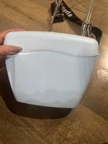 Palm Angels Light Blue Padlock Bag - Thumbnail 4