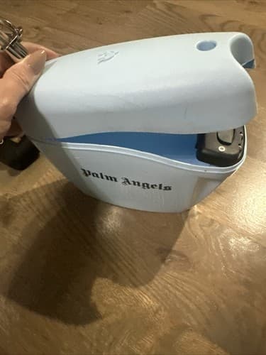 Palm Angels Light Blue Padlock Bag - Thumbnail 2