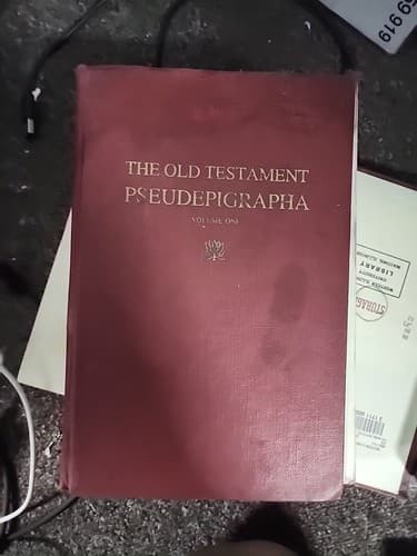 James H Charlesworth / Old Testament Pseudepigrapha Vol 1 Apocalyptic 1st 1983 - Image 1