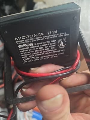MICRONTA LCD DIGITAL MULTIMETER 22-191 RADIO SHACK TESTED - Thumbnail 2