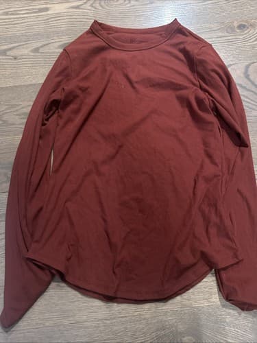 No Boundaries Women's Juniors Maroon Red Soft Long Sleeve Shirt Large 11-13 - Image 1