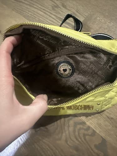 Love Moschino Logo Lettering Belt Bag Yellow - Thumbnail 3