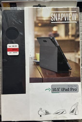 Case Logic Snapview 2.0 Case for 10.5" iPad Pro Black - Image 1