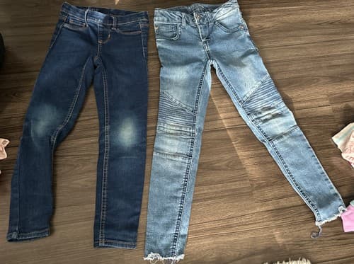 Girls' Size 6-6x Super Stretch Blue Jeans 2 Pairs - Image 1