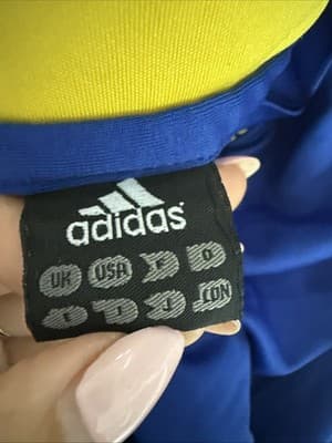 Adidas Ukraine 2012-2014 Away Soccer Jersey Football Blue/yellow - Thumbnail 3