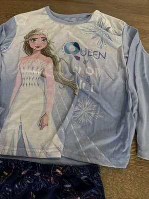Girl’s Clothes size 10/12 Disney Frozen Pajama Top And Shosho Pants - Thumbnail 2